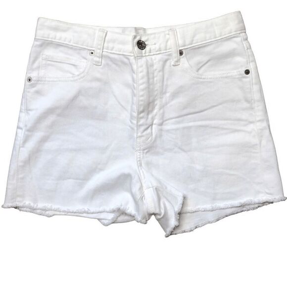 Uniqlo White Denim Cut Off Jean Shorts Womens Size 25 Small 28” - Picture 6 of 6